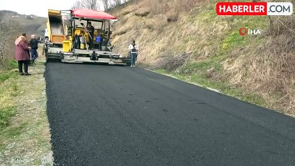 Ordu'da sıcak asfalt çalışmaları sürüyor