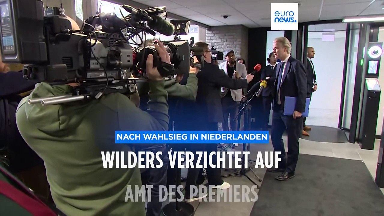 Nach Wahlsieg in Niederlanden: Wilders verzichtet auf Amt des Premiers