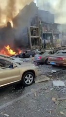CHINE  Grande explosion à l'intérieur d'un immeuble à Yanjiao.  Cause inconnue pour le moment.  Aucun bilan actuel sur les victimes.
