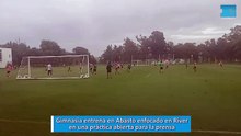 Gimnasia entrena en Abasto enfocado en River, en una práctica abierta para la prensa