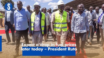 Expect a drop in fuel prices later today – President Ruto