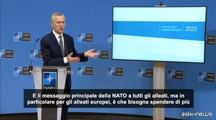 Stoltenberg: due terzi alleati spenderanno 2% Pil in Difesa nel 2024