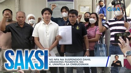 Mga empleyado ng NFA na suspendido dahil sa maanomalya umanong pagbenta ng rice buffer stock, umapela sa Ombudsman | Saksi
