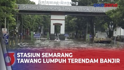 Stasiun Semarang Tawang Lumpuh Terendam Banjir, Perjalanan KA Dialihkan