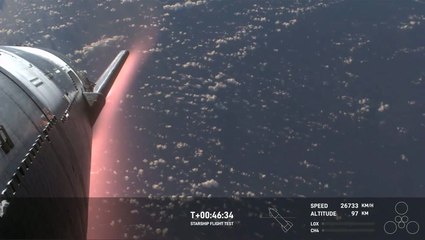 Watch: Plasma field envelops SpaceX rocket on re-entry to Earth’s atmosphere