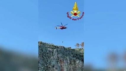 Uomo rimasto bloccato a Capo Gallo, intervengono i vigili del fuoco