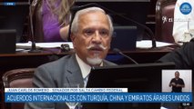 El Senador Juan Carlos Romero hablaen la sesión extraordinaria