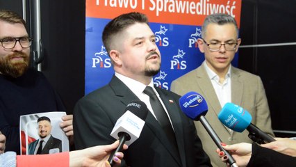 Konferencja prasowa kandydata z PiS na burmistrza Chojnic