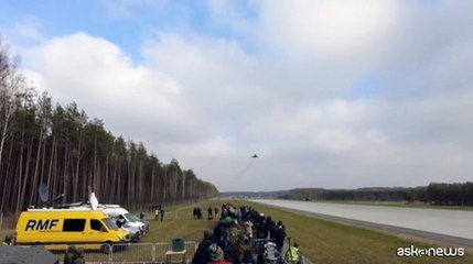 Gli Eurofighter Typhoon italiani sfrecciano in Polonia