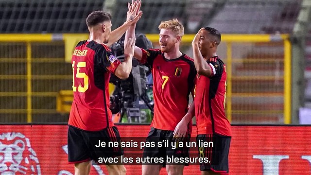 Tedesco : Aucun risque avec De Bruyne