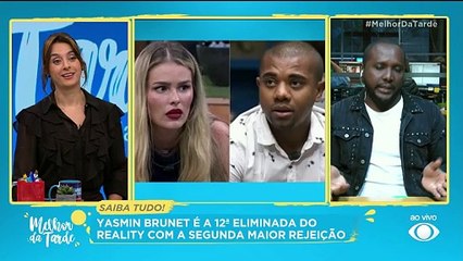 Yasmin sai de reality com mais de 80% de votos | Melhor da Tarde
