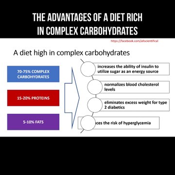 The advantages of a diet rich in complex carbohydrates