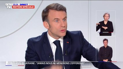 Ukraine: "Décider aujourd'hui d'être faible (…) c'est déjà être dans la défaite", affirme Emmanuel Macron