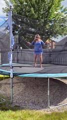 Trampoline Breaks on Grandma