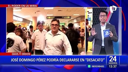 José Domingo Pérez advierte que podría declarase en "desacato" si Patricia Benavides vuelve al MP