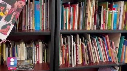 Sala de lectura de Atzimba Mondragón | Imagen Noticias GDL con #FabiolaAnaya
