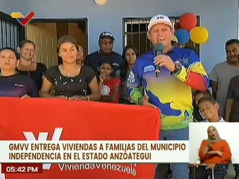 Anzoátegui | GMVV entrega 5 viviendas dignas a familias del municipio Independencia