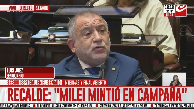 Luis Juez: En 40 años que hago política, no podemos exhibir un sólo indicador positivo