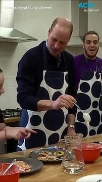 Prince William says his 'wife is the arty one' during visit to youth centre