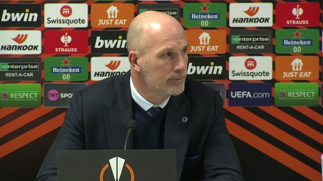 Rangers boss Philippe Clement on their UEFA Europa League last 16 defeat to Benfica