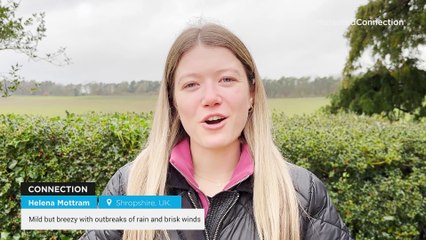 Mild but breezy with outbreaks of rain and brisk winds