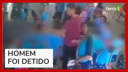 Homem invade escola e empurra criança negra em MS