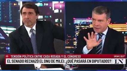 El papelón de LN+ para defender el DNU de Milei