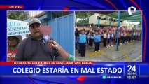San Borja: padres denuncian condiciones precarias en colegio Virgen Milagrosa