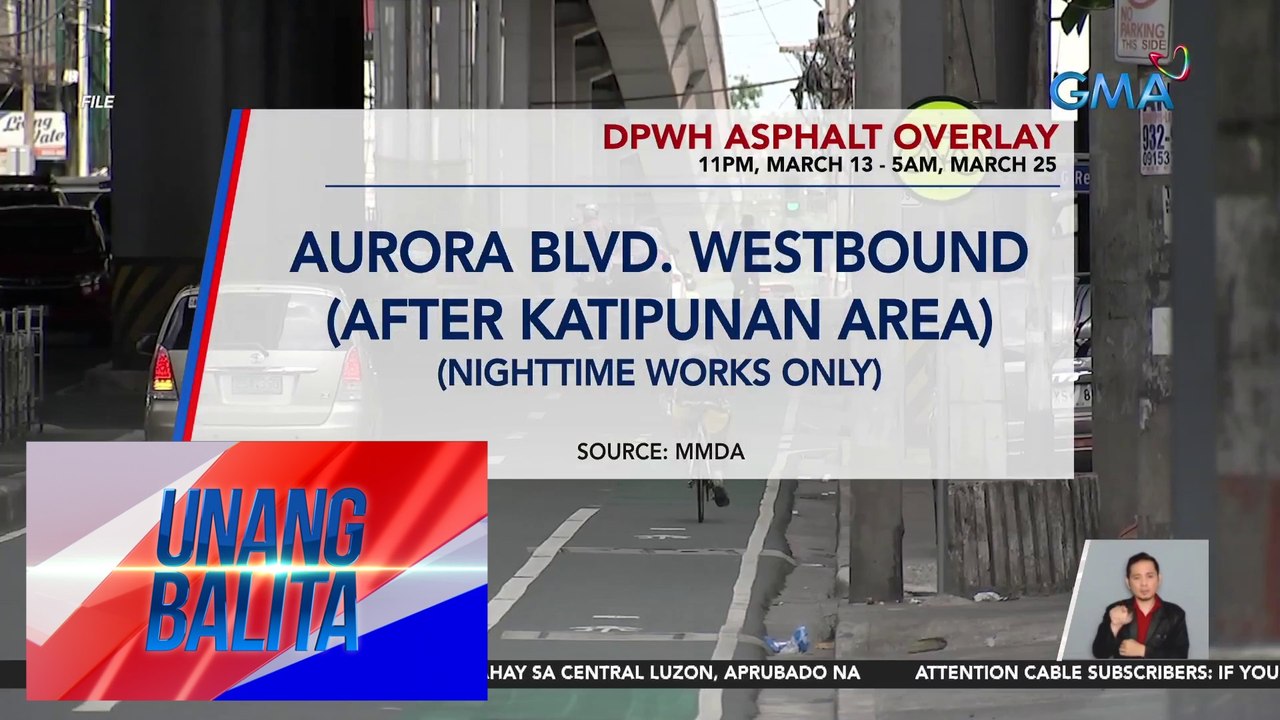 Abiso ng DPWH sa mga motorista | UB