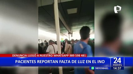 Cercado de Lima: denuncian falta de luz en el Instituto Nacional de Oftalmología