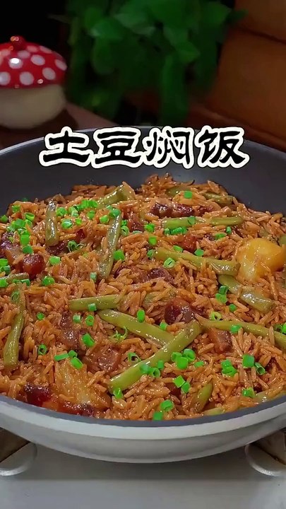 Chinese Cuisine Potato Braised Rice