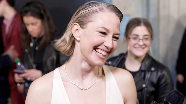 Carrie Coon Teases Shooting 'The White Lotus' Season 3 at the 'Ghostbusters' Premiere | THR Video