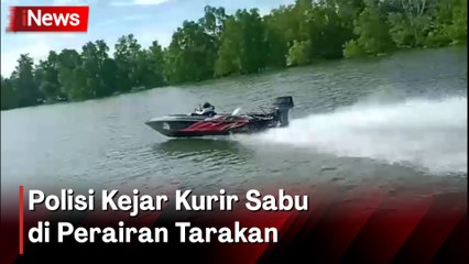 Bak Film Action, Polda Kaltara Kejar Kurir Sabu di Perairan Tarakan