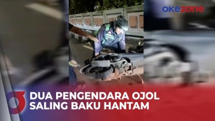 Dua Pengendara Ojek Online Terlibat Baku Hantam di Pasar Minggu, Jakarta Selatan