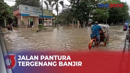 Jalan Pantura Kendal Tergenang Banjir, Polisi Alihkan Arus Lalu Lintas
