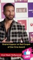 Shahid Kapoor on Red Carpet of Zee Cine Award
