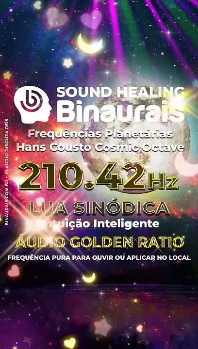 210.42 Hz : Som da LUA SINÓDICA, Desperte a Inteligencia Emocional dos Instintos, do Subconsciente e da Intuição