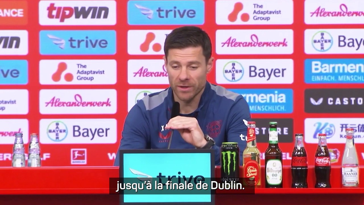 Xabi Alonso : "On ne pense pas à une finale contre Liverpool"