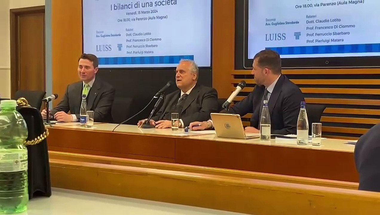 Lazio, Lotito ospite alla Luiss: le sue dichiarazioni