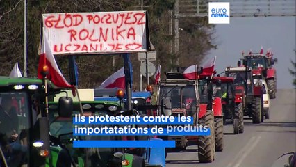 Des agriculteurs polonais bloquent un poste-frontière avec la Slovaquie
