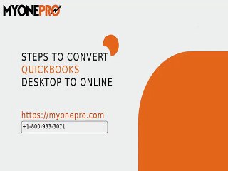 Convert QuickBooks Desktop to Online