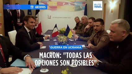 Macron asegura que "Todas las opciones son posibles" en la guerra de Ucrania