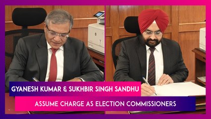 Election Commissioners Gyanesh Kumar And Sukhbir Singh Sandhu Assume Charge