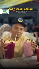 Air buah gelas besar