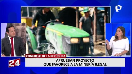 César Ipenza sobre aprobación de ley que favorece la minería ilegal: "Es un incentivo perverso"
