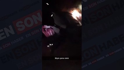 Eylem Tok'un oğlu Timur Cihantimur ve arkadaşlarının kazadan sonra çektikleri video