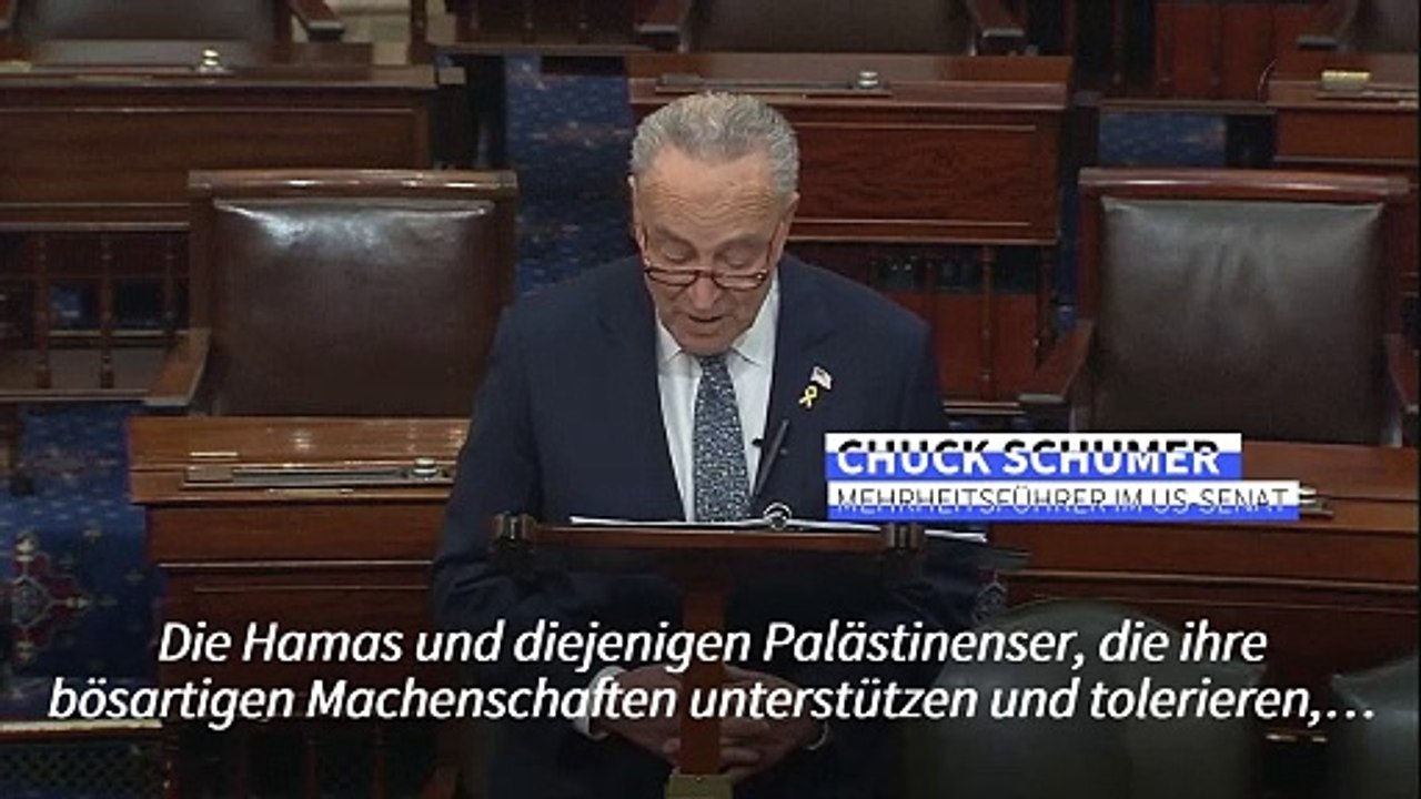 US-Senator Schumer fordert Neuwahlen in Israel