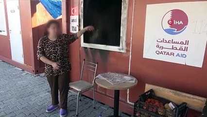 Karısına kızıp yaşadıkları konteyneri yaktı