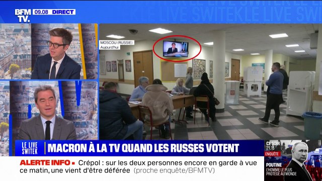 Présidentielle en Russie: l'interview d'Emmanuel Macron diffusée dans les bureaux de vote