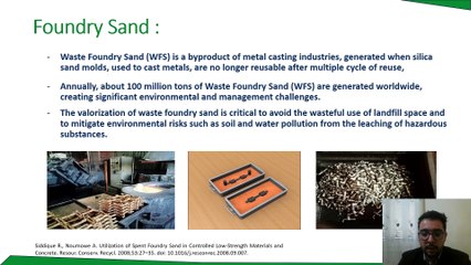 Study of the effects of partial replacement of natural sand with waste foundry sand (WFS) on the strength, workability and density of concrete